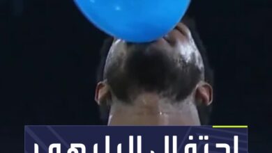 على طريقة نكونكو لاعب تشيلسي  احتفال علي البليهي بعد تسجيله أمام الخلود في دوري روشن