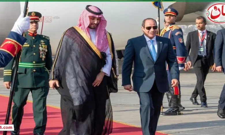 الرئيس السيسي من استقبال ولي العهد السعودي محمد بن سلمان