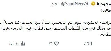 عاجل.. تعليق الدراسة اليوم وتحويلها عن بُعد عقب التحذيرات من حالة الطقس اليوم