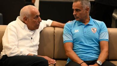 جوزيه جوميز وحسين لبيب رئيس الزمالك