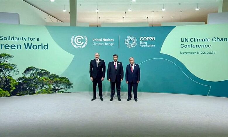 انطلاق فعاليات مؤتمر قمة المناخ (COP29) بمشاركة عضو مجلس القيادة د.عبدالله العليمي